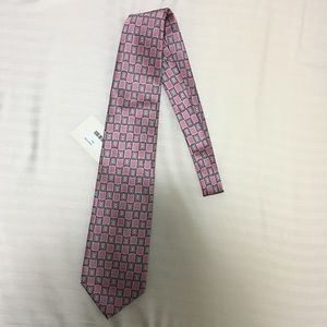 Italian Men's Pink Tie 100% Silk